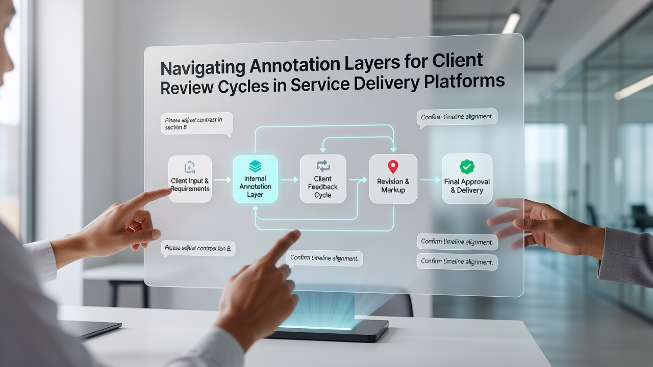 Navigating Annotation Layers for Client Review Cycles in Service Delivery Platforms